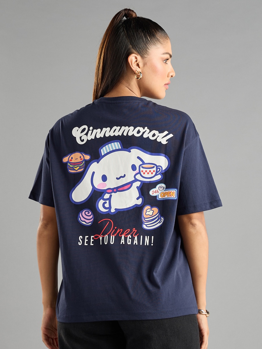 Cinnamoroll Print Oversized T-Shirt