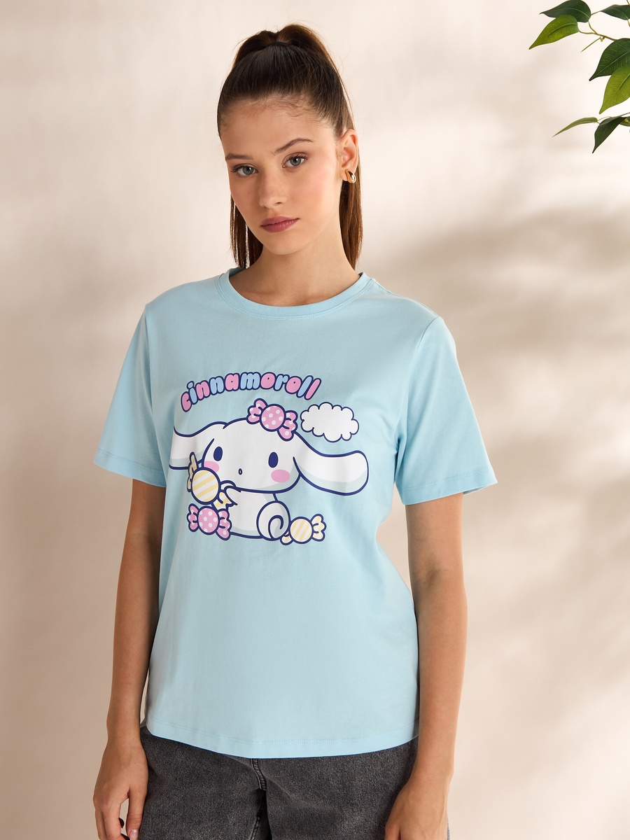 Cinnamoroll Print T-Shirt