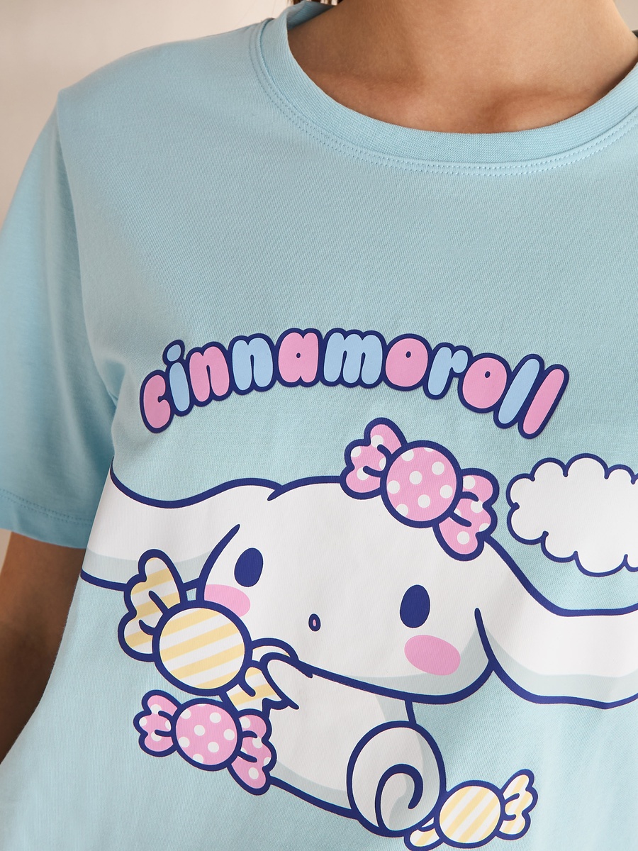 Cinnamoroll Print T-Shirt