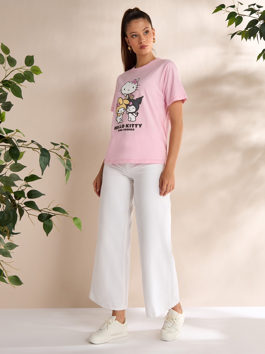 Hello Kitty and Friends Print T-Shirt