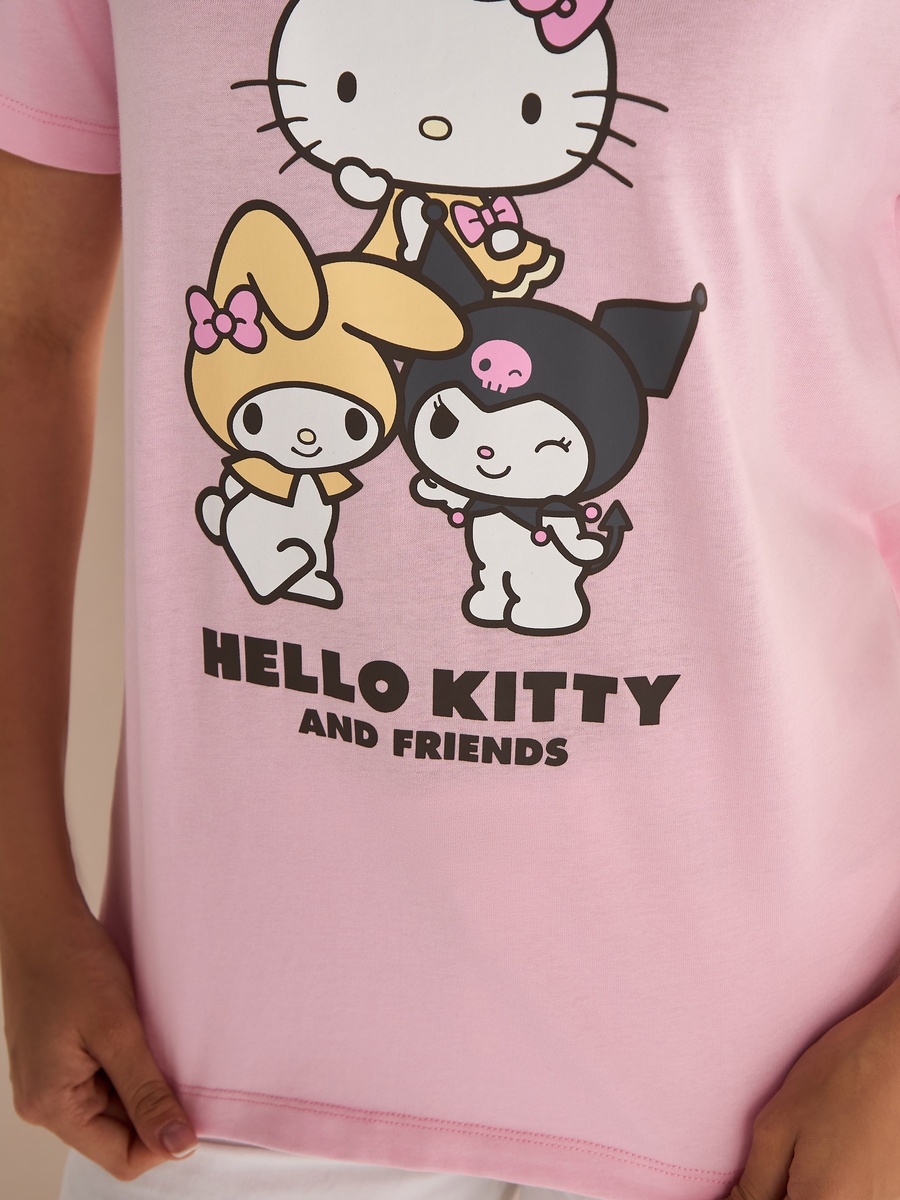 Hello Kitty and Friends Print T-Shirt