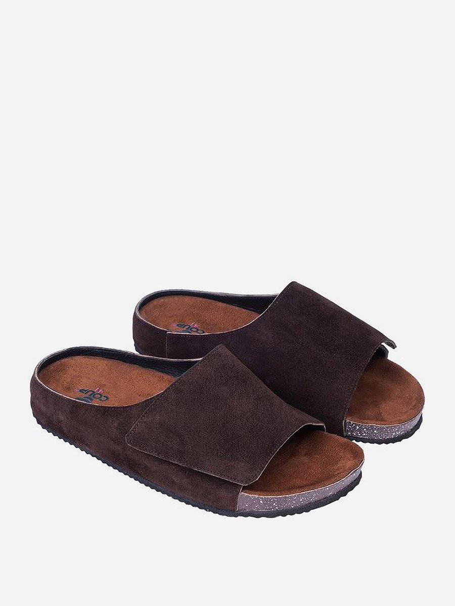 Men Suede Look Casual Slides