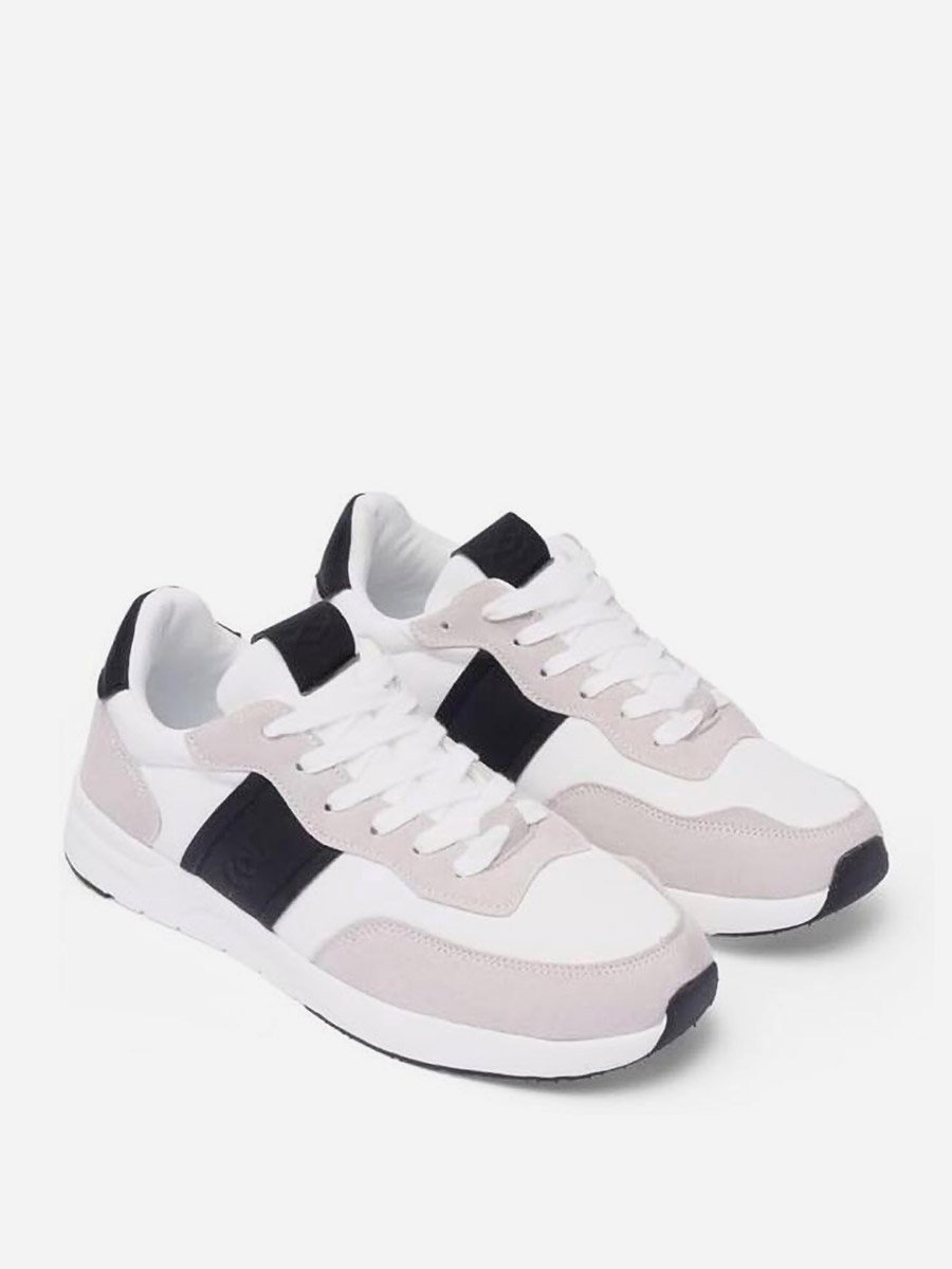 Men Flexible Daily Contrast Panel Shoes