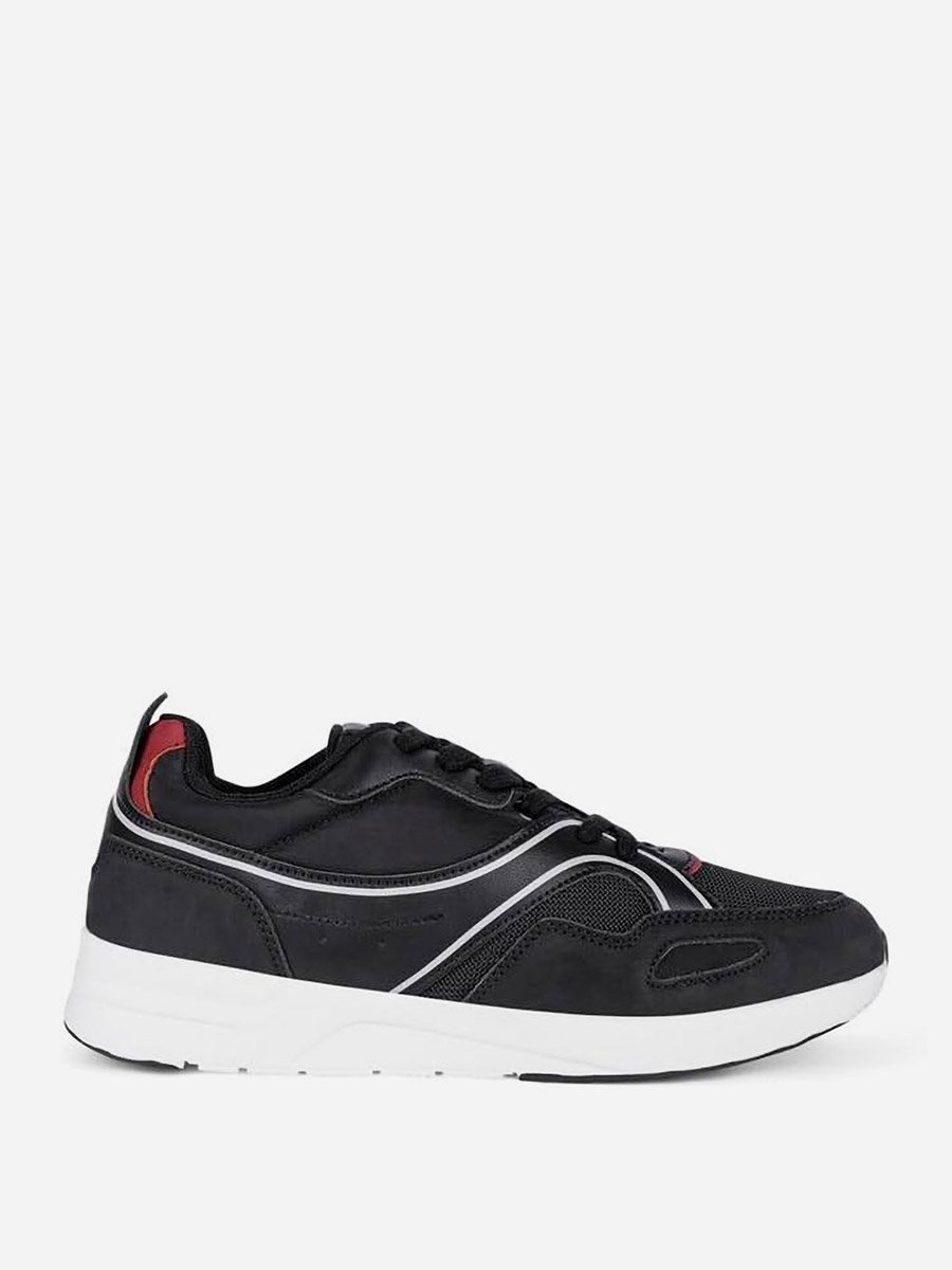 Men Black Lace Up Casual Shoes