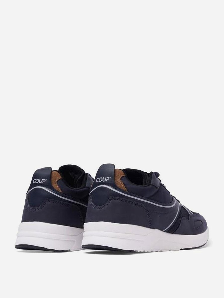 Men Navy Blue Lace Up Casual Shoes