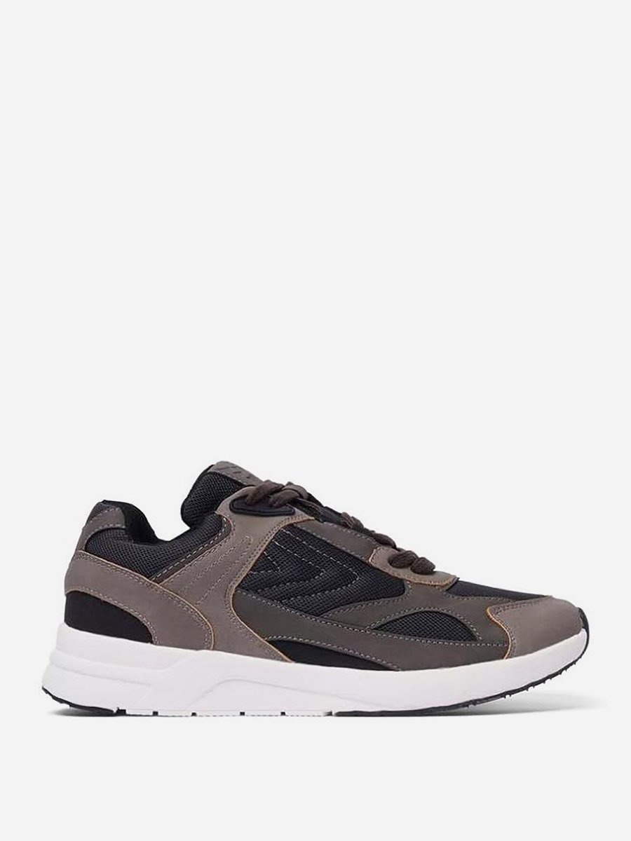 Men Textured Panel Lace Up Shoes