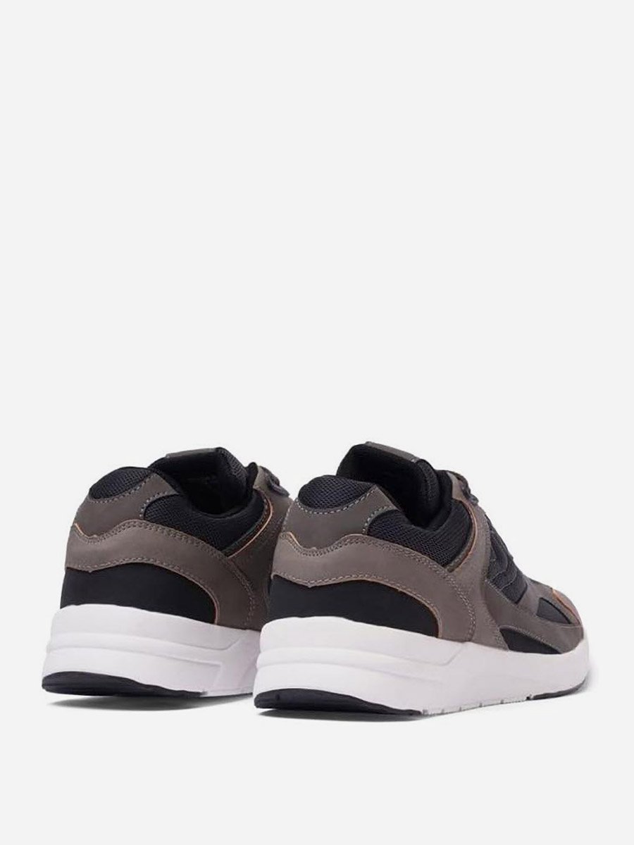 Men Textured Panel Lace Up Shoes