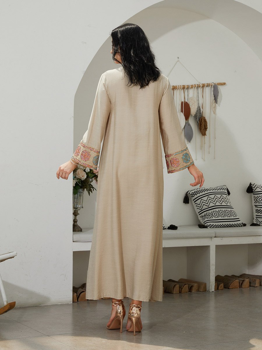Sequined Embellished A-Line Jalabiya