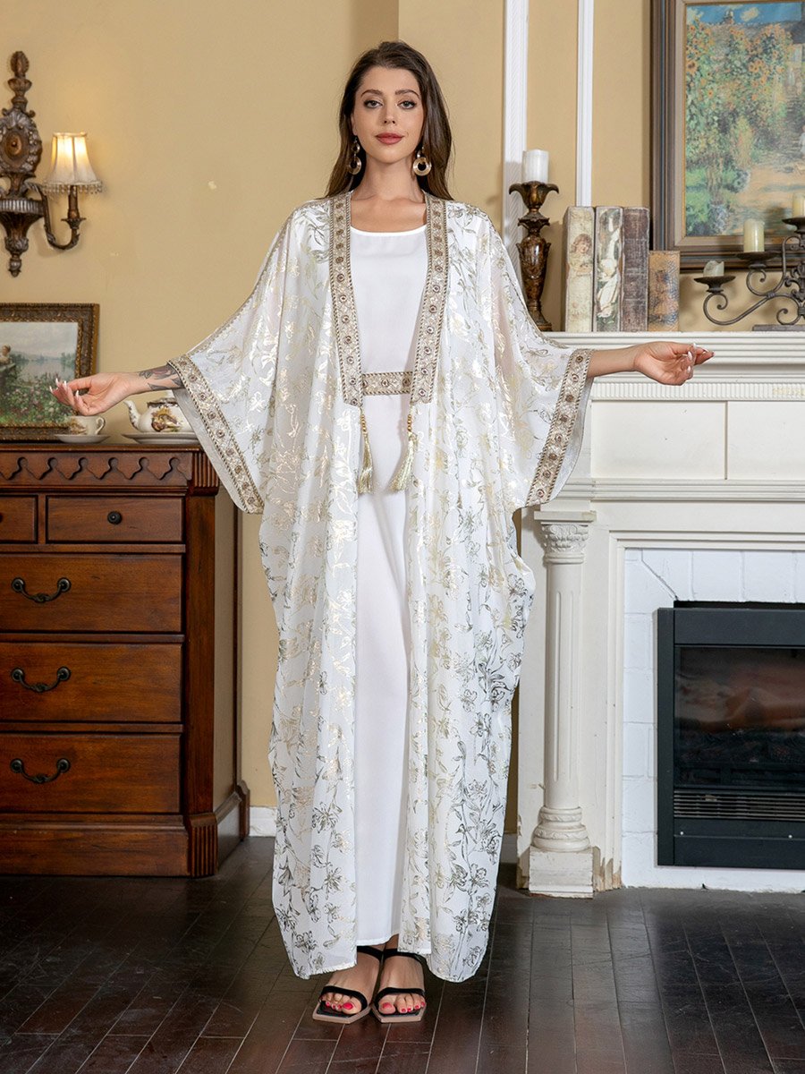 beaded kimono dress KIMONO WITH BEADS main image 1