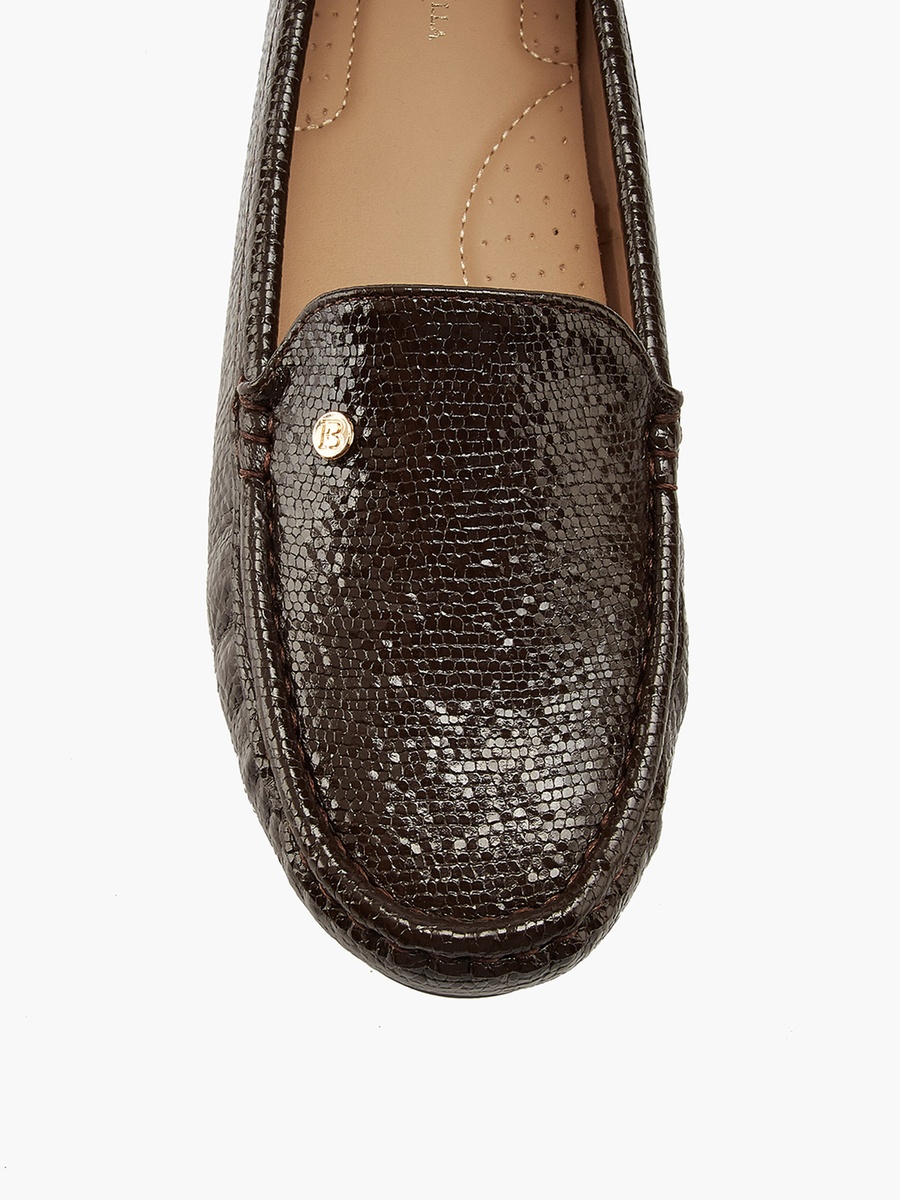 Textured Slip-On Moccasins