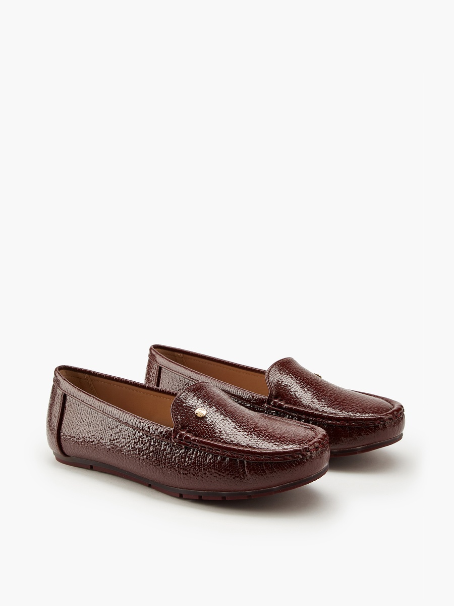 Textured Slip-On Moccasins