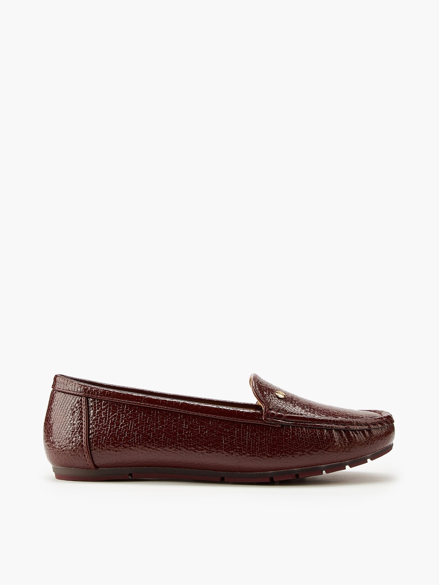 Textured Slip-On Moccasins