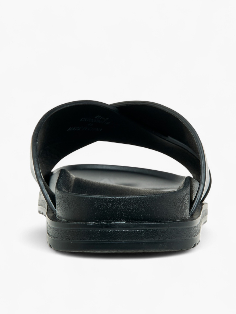 Cross Strap Slip-On Sandals