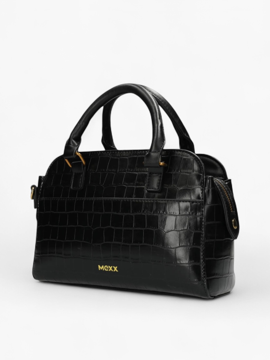 Textured Tote Bag with Detachable Strap
