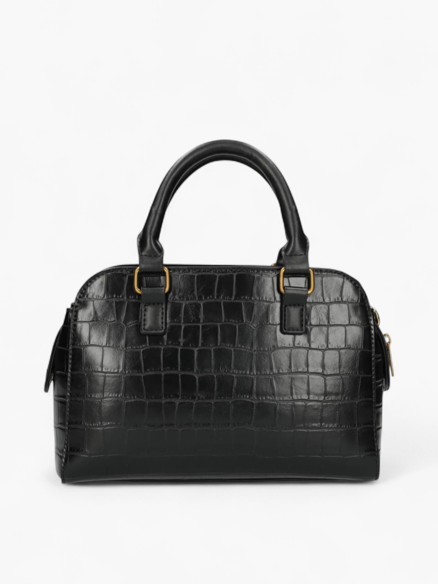 Textured Tote Bag with Detachable Strap