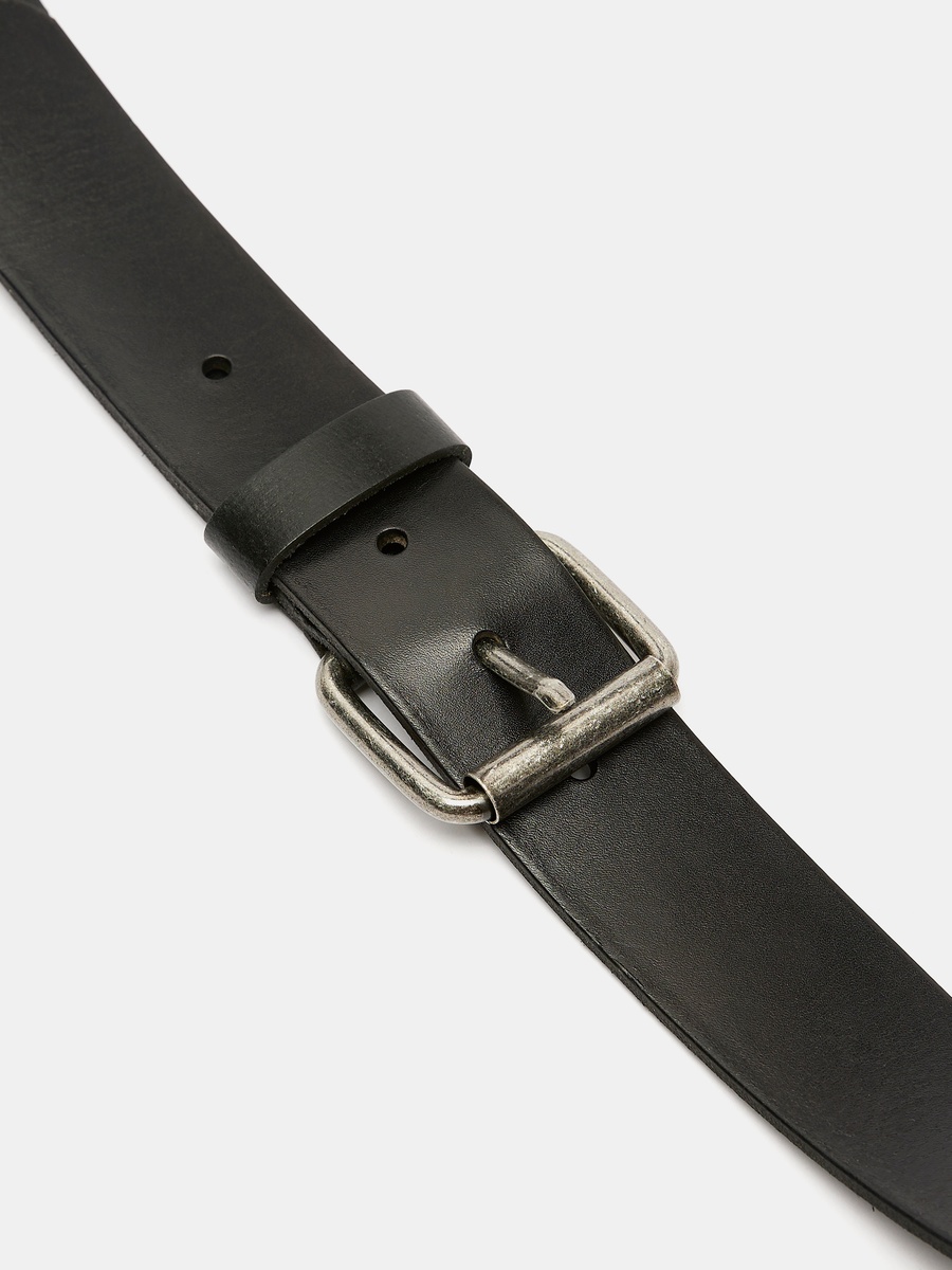 Solid Waist Belt with Pin Buckle Closure