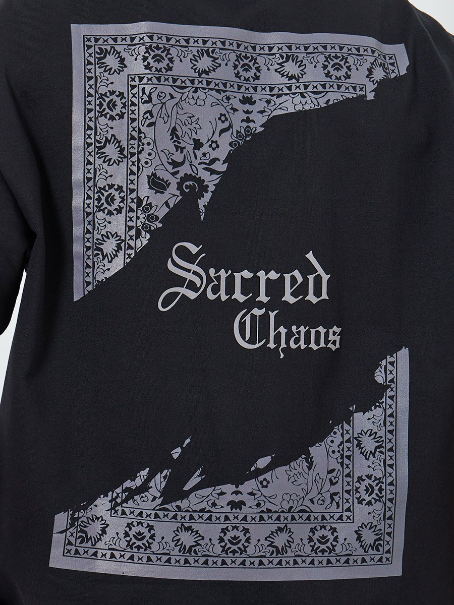 Men Black Graphic Print Oversized T-Shirt