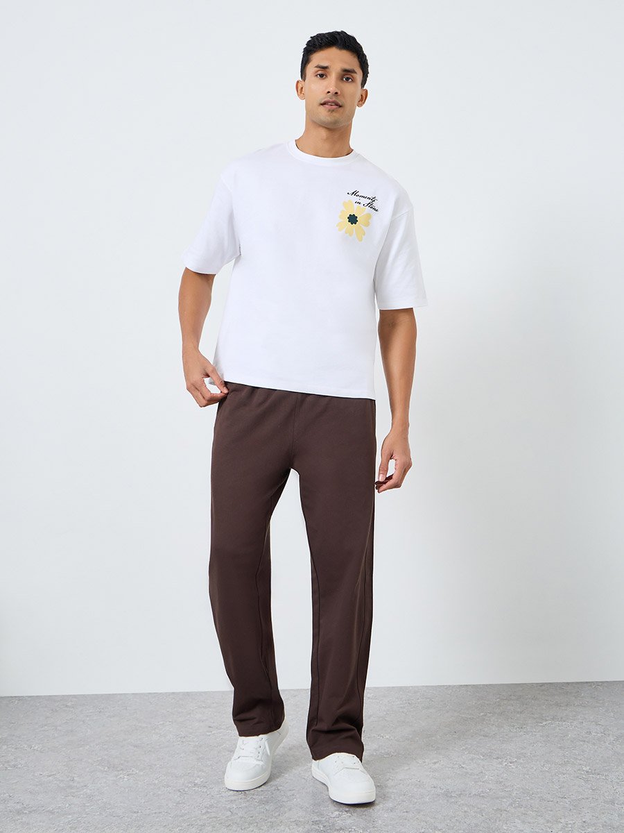 Men Oversized Back Graphic T-Shirt