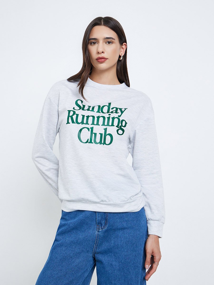 سويت شيرت مطبع بطبعة كتابة