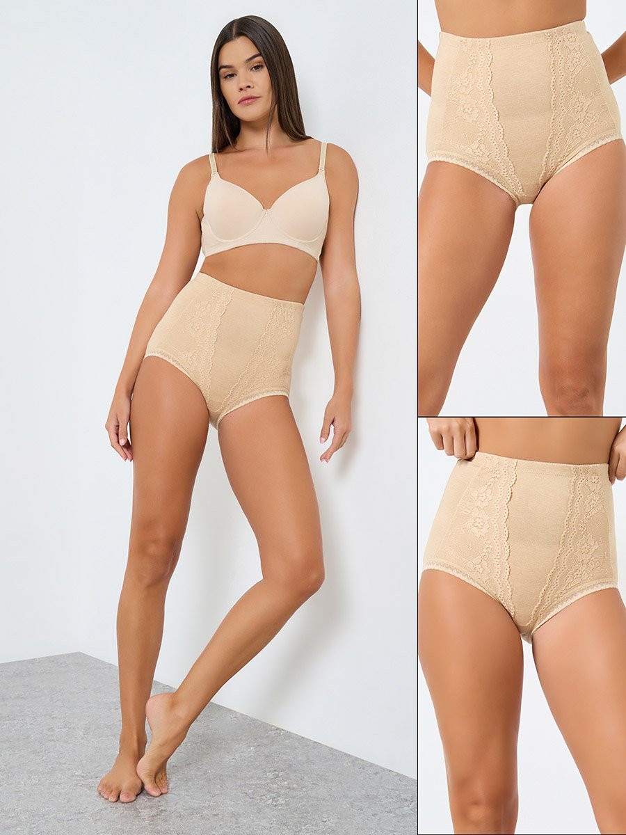 Pack of 2 - Cotton High Rise Shaping Brief