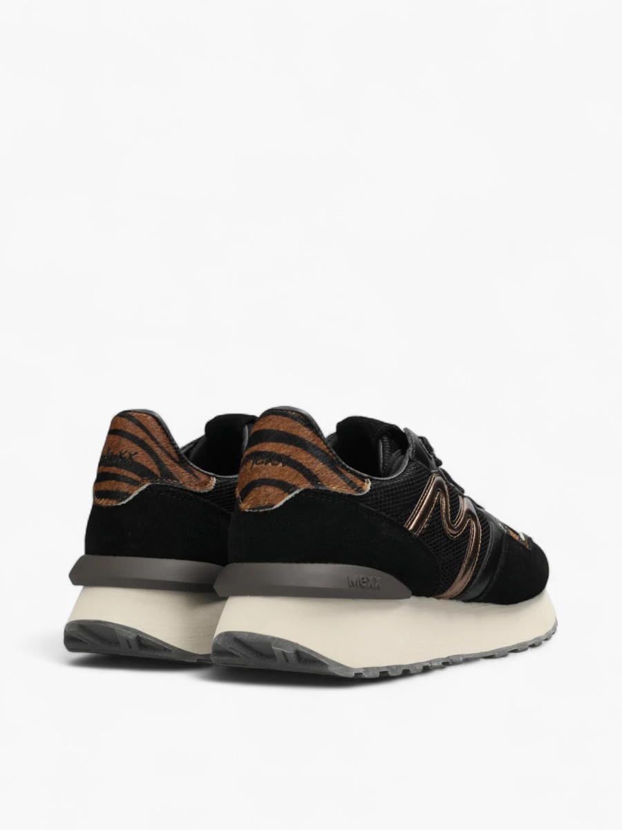 Panelled Lace-Up Sneakers