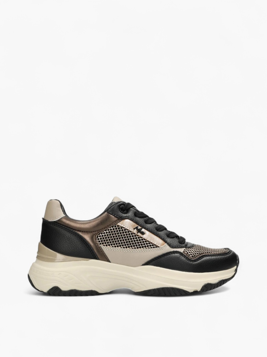 Mesh Panelled Lace-Up Sneakers
