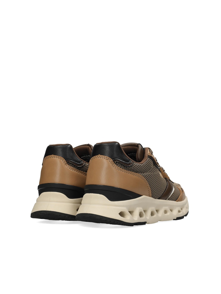Textured Sneakers with Lace-Up Closure