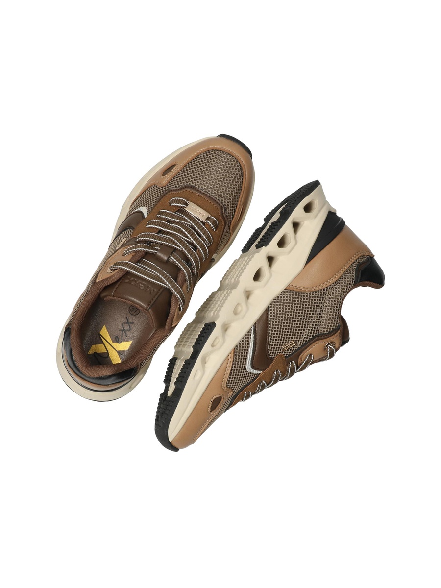 Textured Sneakers with Lace-Up Closure