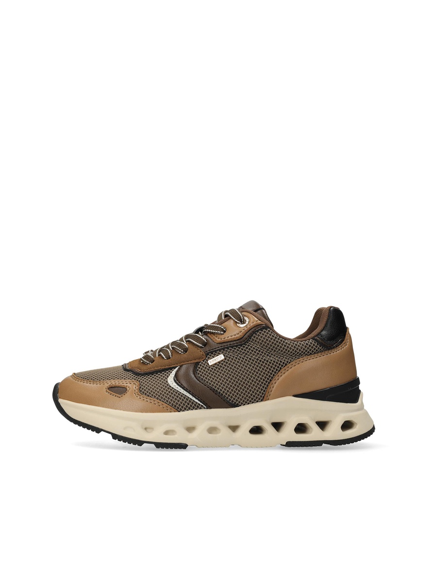 Textured Sneakers with Lace-Up Closure