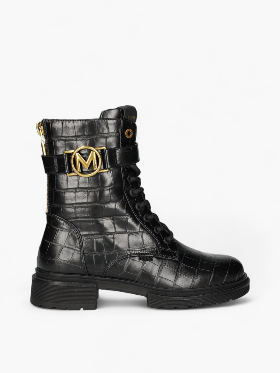Textured Lace-Up Ankle Boots For Default Category at Saudi | Styli
