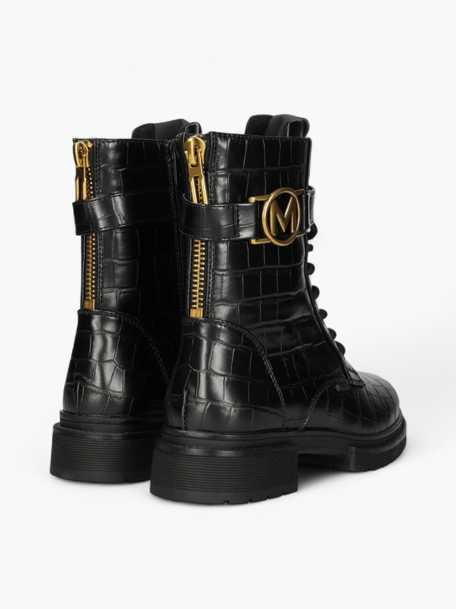 Textured Lace-Up Ankle Boots For Default Category at Saudi | Styli