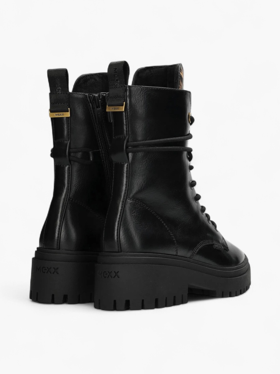 Animal Print Lace-Up Ankle Boots