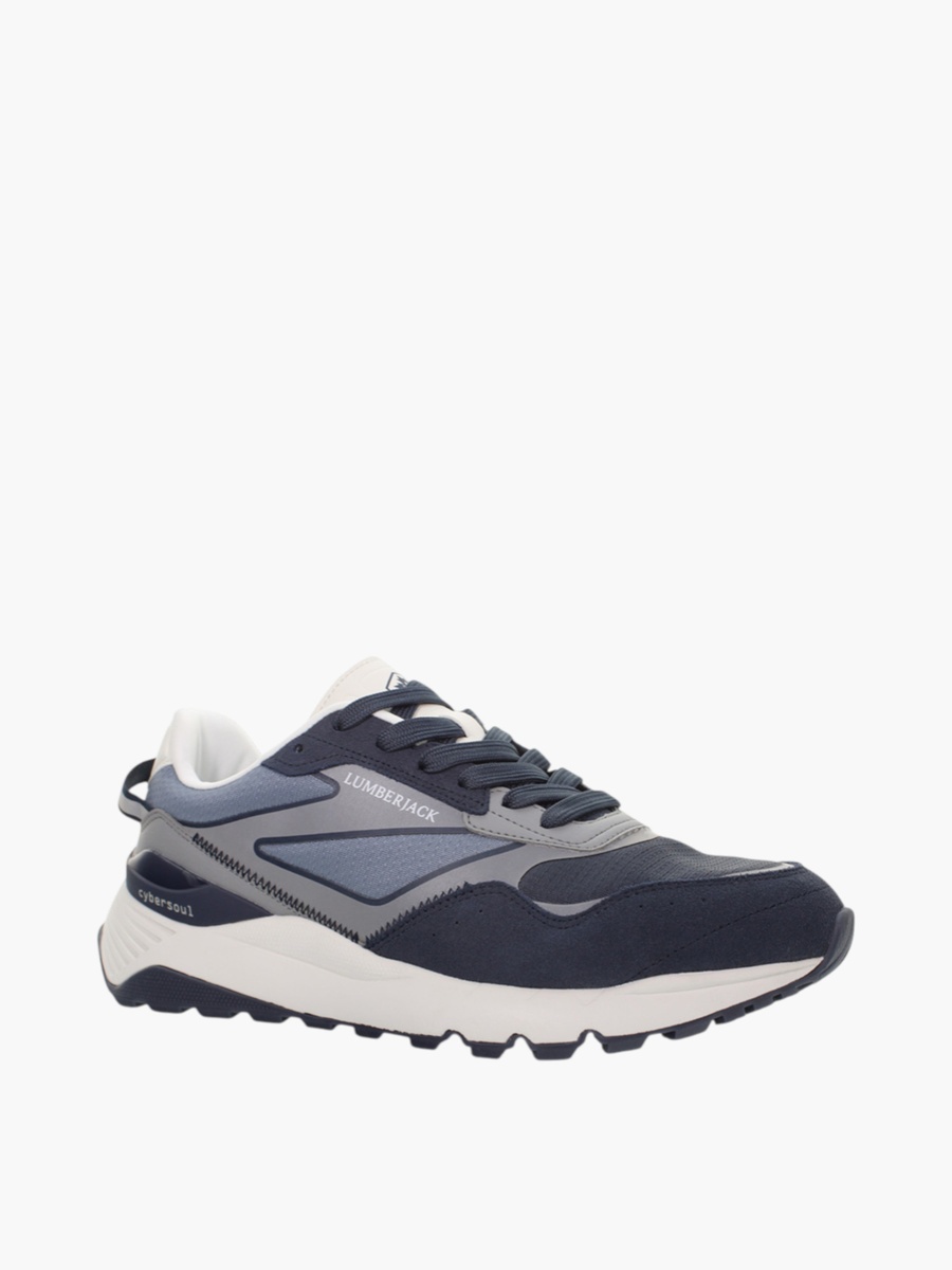 Men Panelled Lace-Up Sneakers