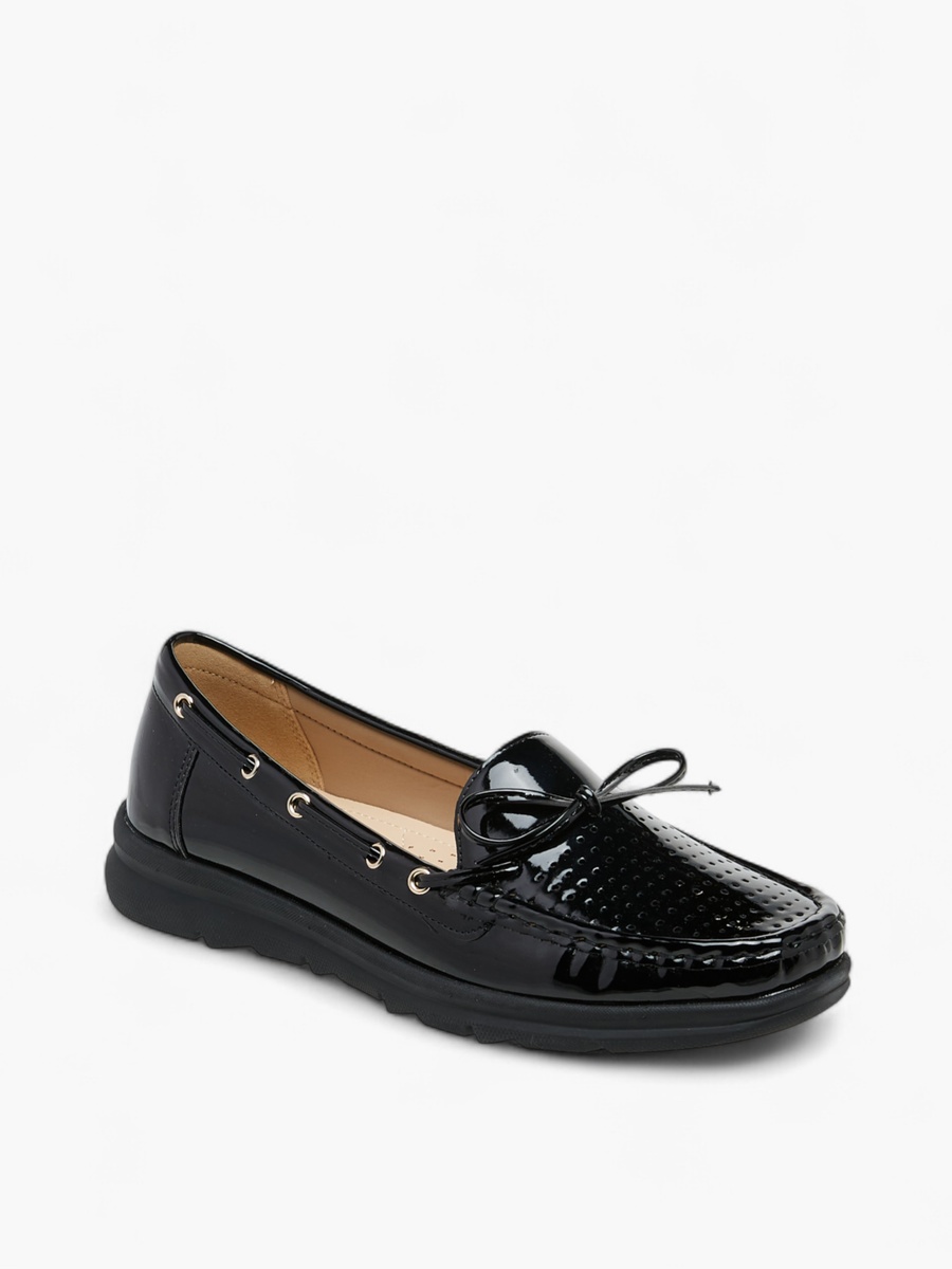 Bow Accent Slip-On Loafers