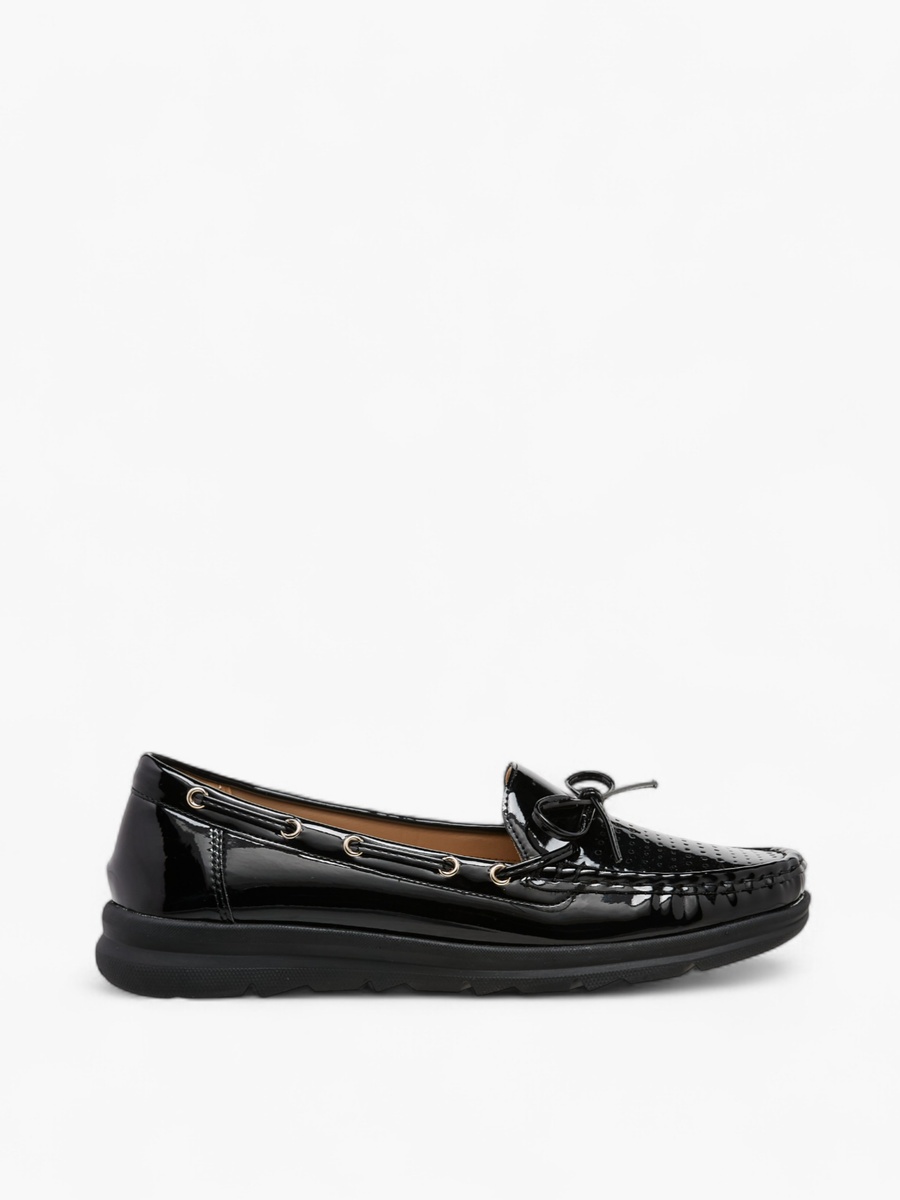Bow Accent Slip-On Loafers