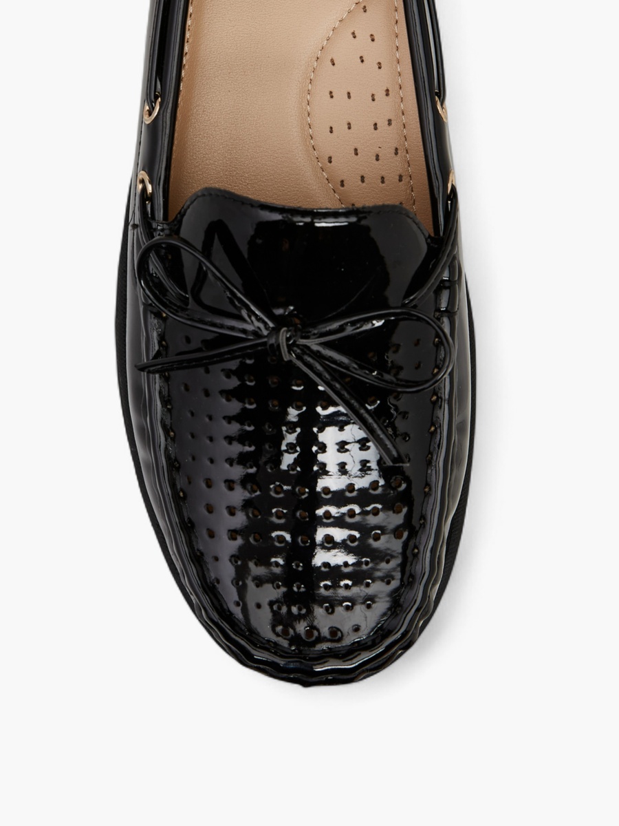Bow Accent Slip-On Loafers