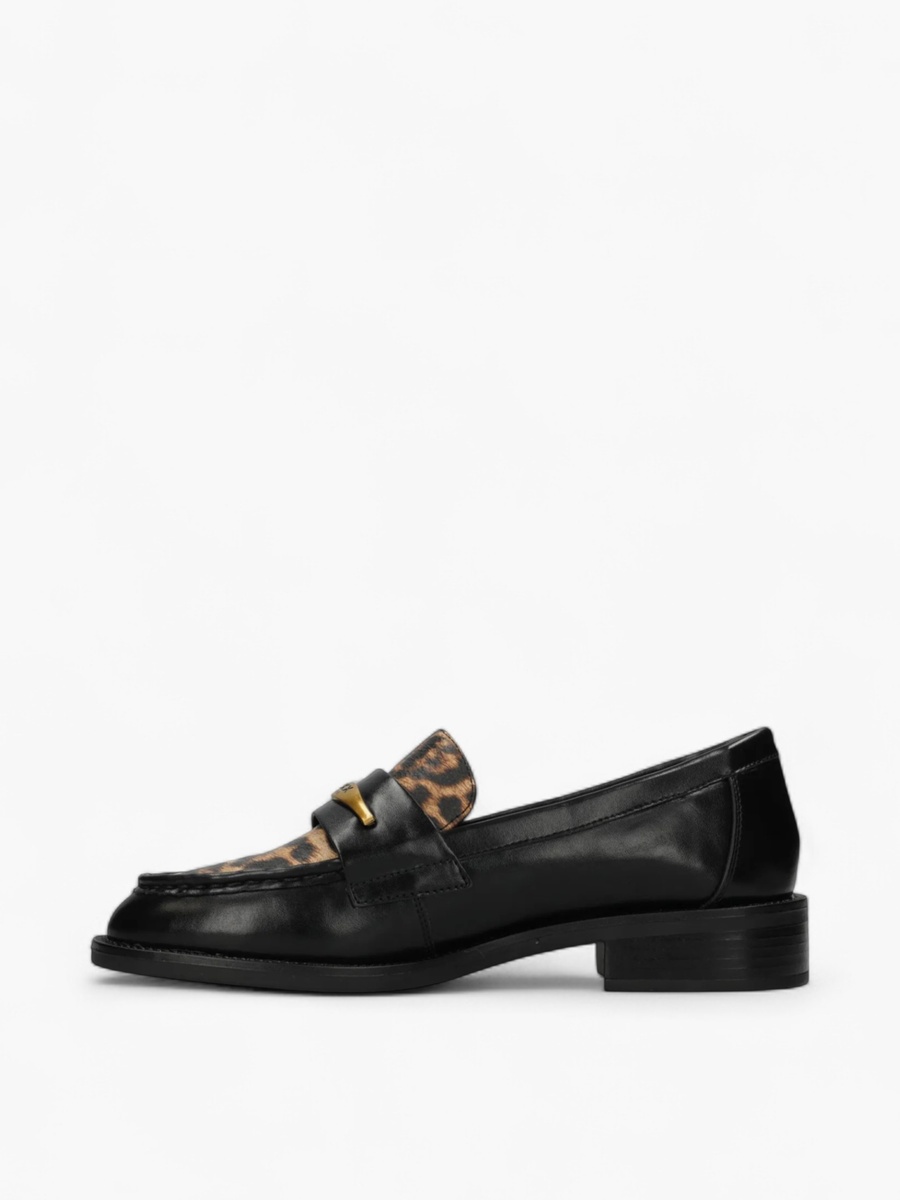 Animal Print Slip-On Loafers