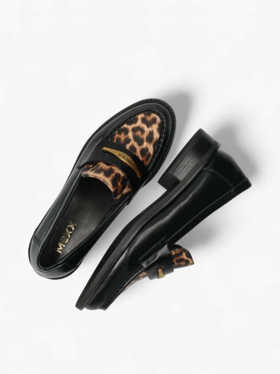 Animal Print Slip-On Loafers