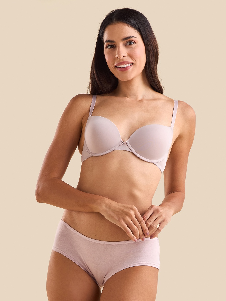 Pack of 2 - Plain Wired Plunge Bra