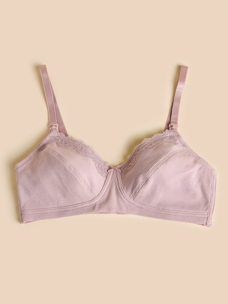 Ribbed Non Padded Maternity Bra