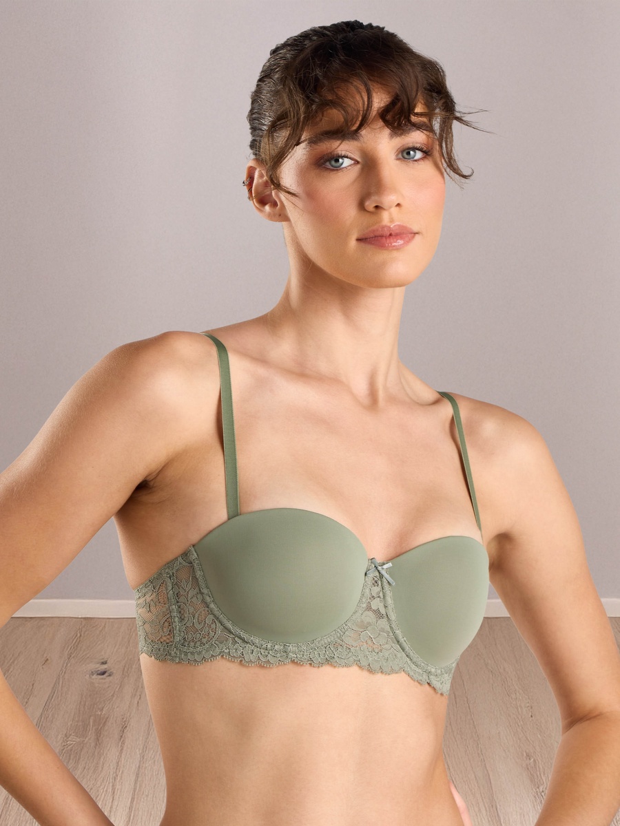 Pack of 2 - Lace Insert Microfiber Balconette Bra
