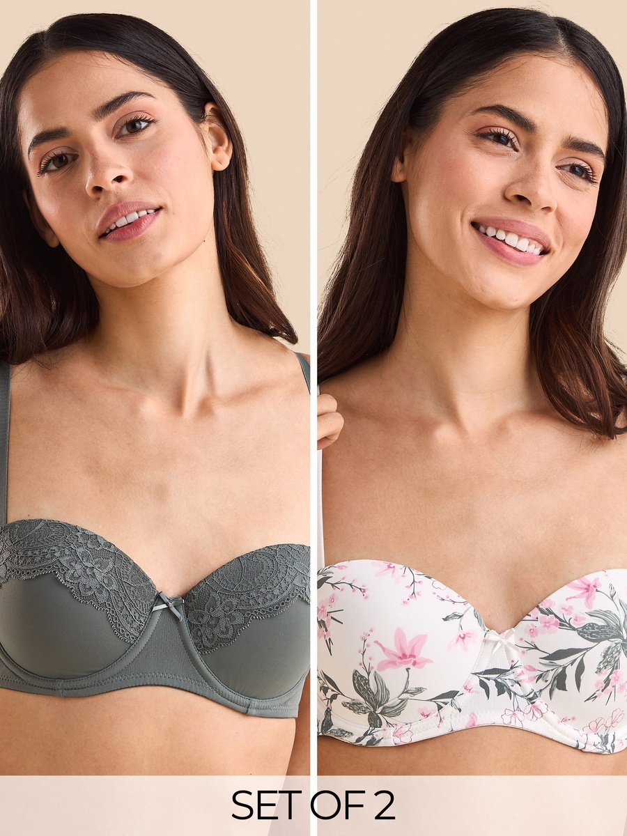 Pack of 2 - Assorted Push-Up Balconette Bra