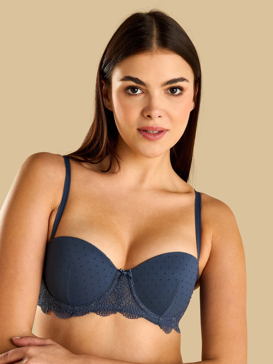 Pack of 2 - Textured Balconette Bra