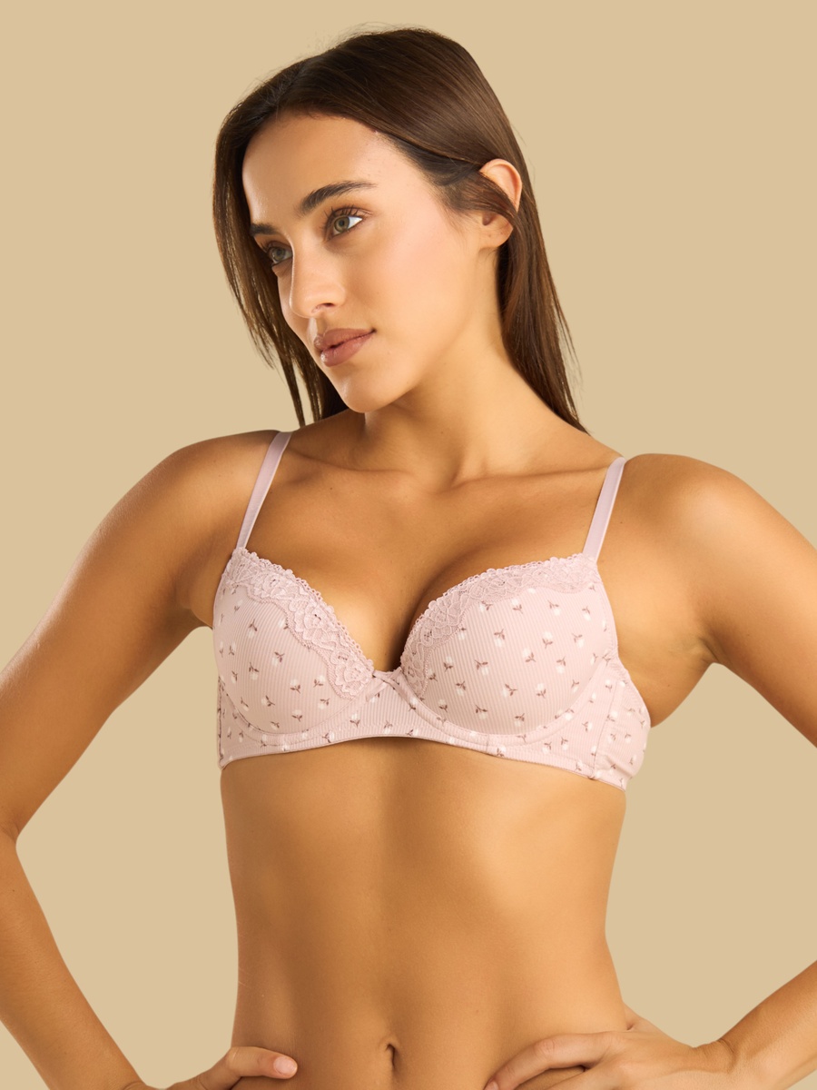 Ditsy Floral Print Demi Bra