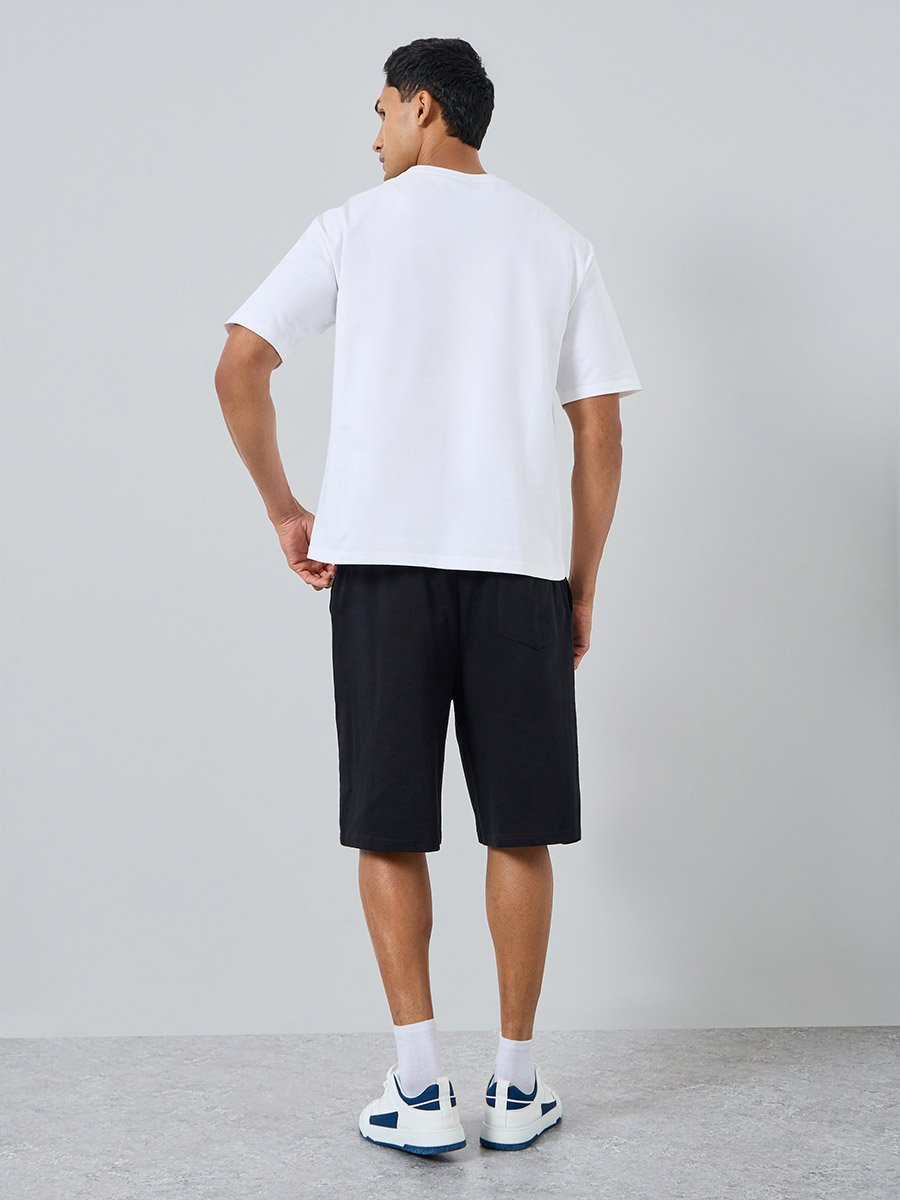 Men Cotton Oversized T-Shirt and Shorts Co-Ords