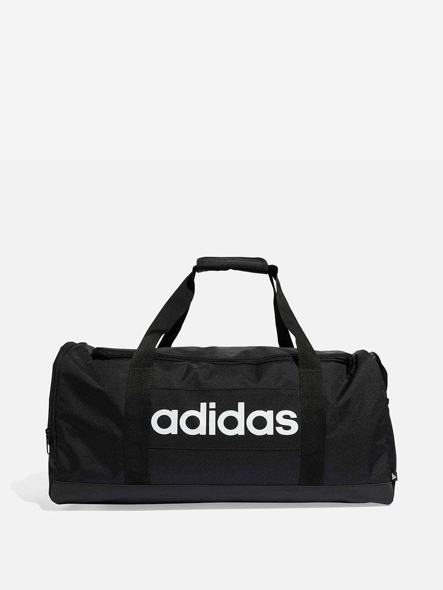 Linear Medium Unisex Duffel Bag Black
