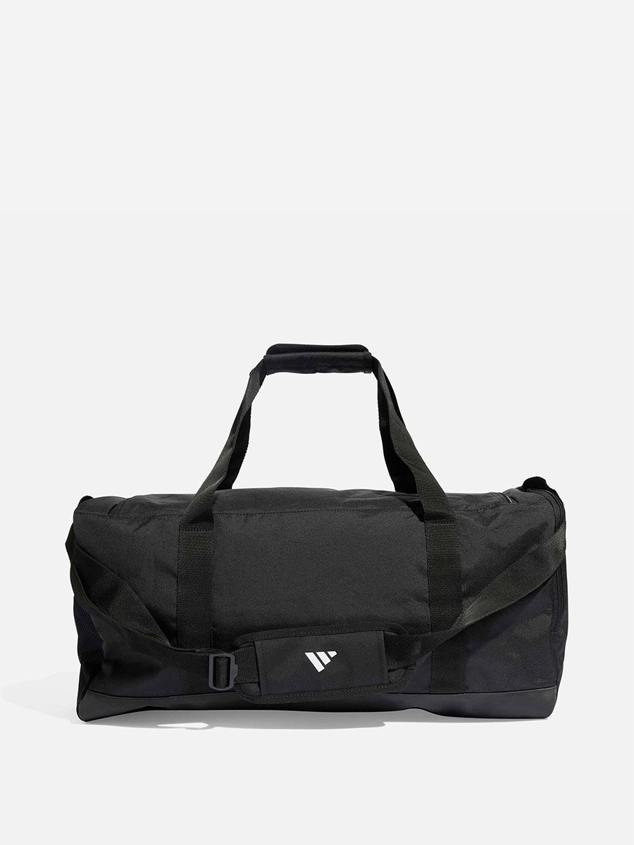 Linear Medium Unisex Duffel Bag Black