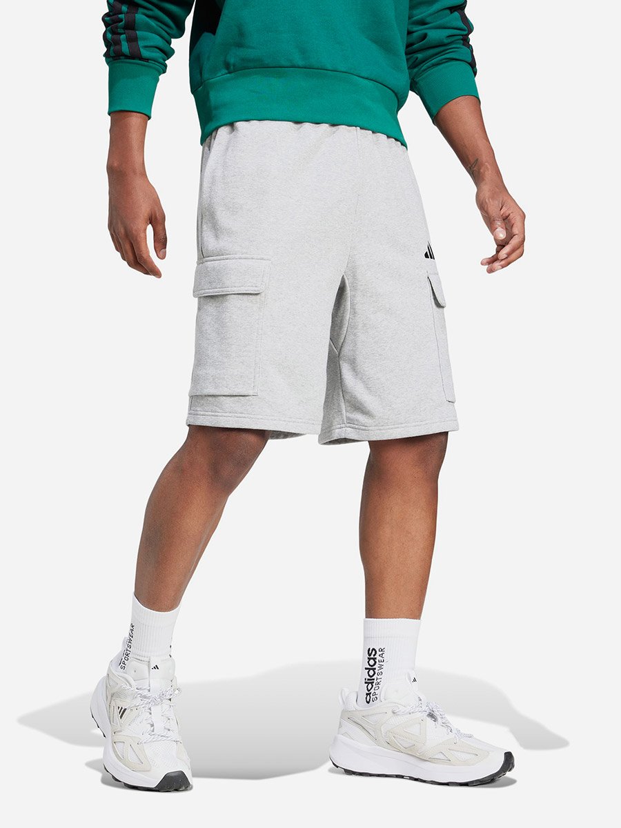 Essentials Feelcozy French Terry Cargo Men Shorts Grey