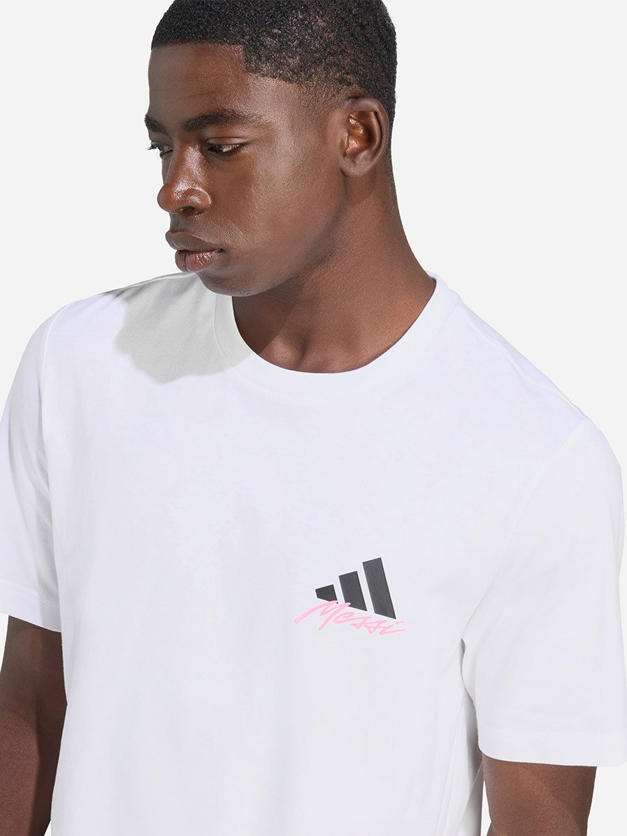 Messi Icon Men Graphic T-Shirt White