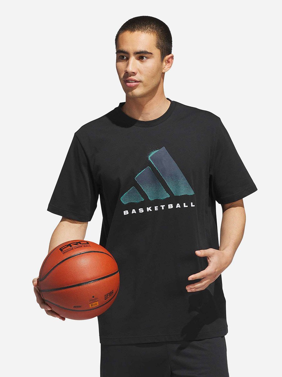 Basketball Men Graphic T-Shirt Black